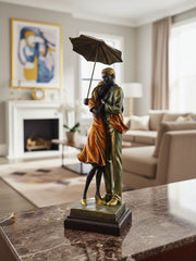 Love Under Umbrella - Beautifully Crafted Romantic Figurine